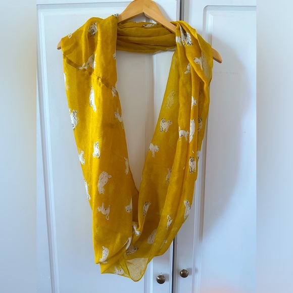Circular Cat Scarf, Yellow - Picture 2 of 3